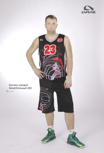 Игровой комплект одежды для баскетболистов. Форма игровая баскетбольная на заказ по индивидуальному проекту, по эскизу заказчика. Майка, шорты для баскетболистов на заказ недорого в Минске.